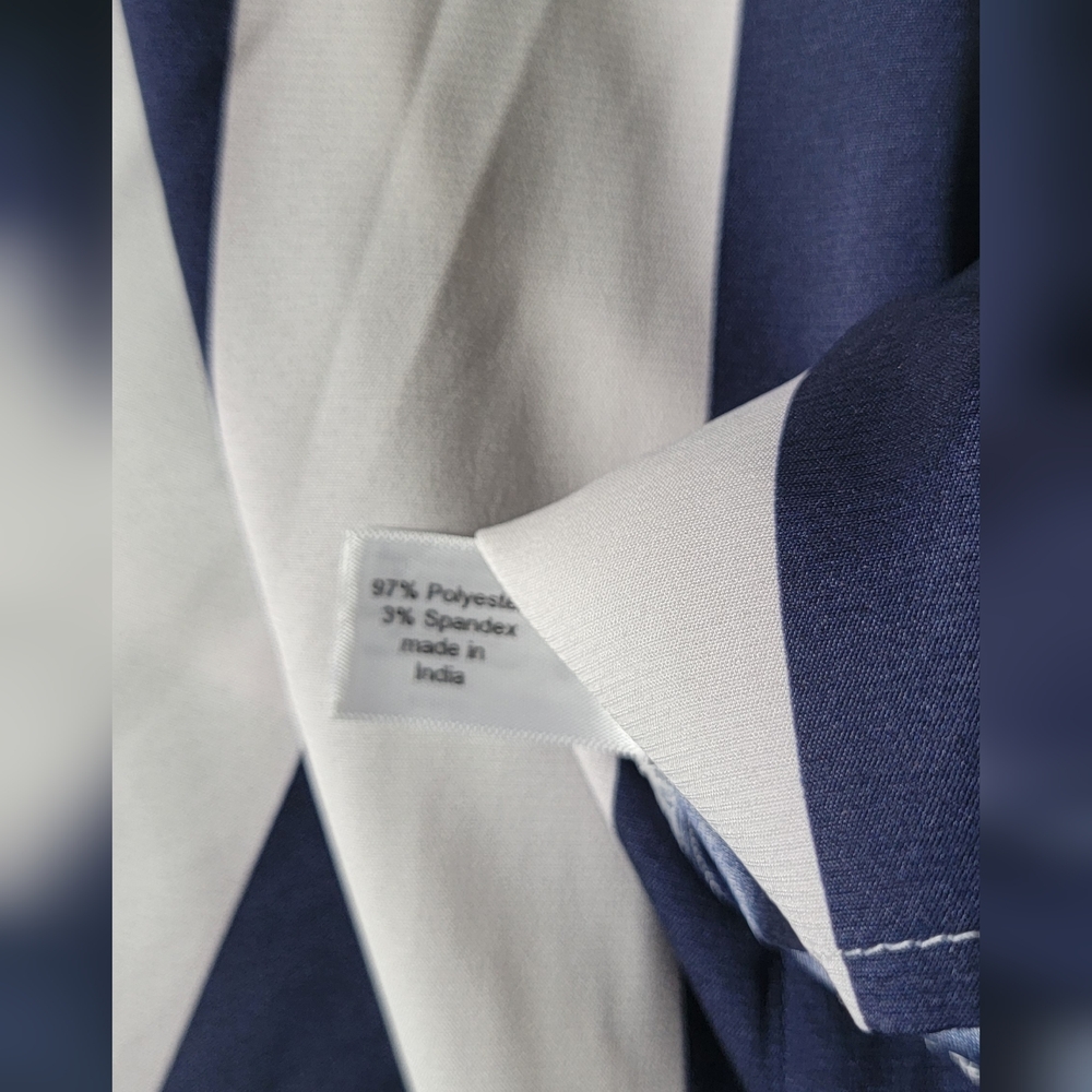 Lane Bryant Stripe Button-Down Collared Blouse - image 6